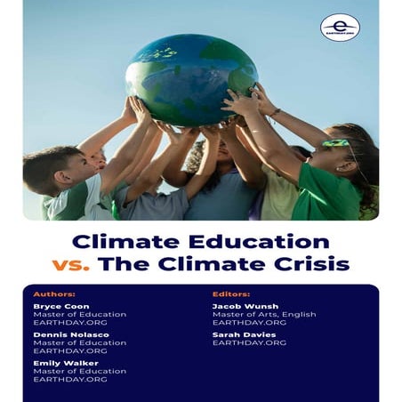 Climate Education vs. The Climate Crisis. | PDF