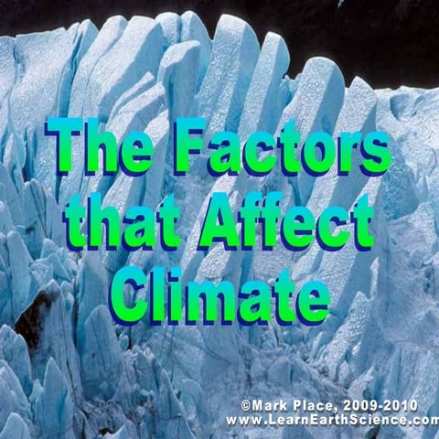 Climate factors 3