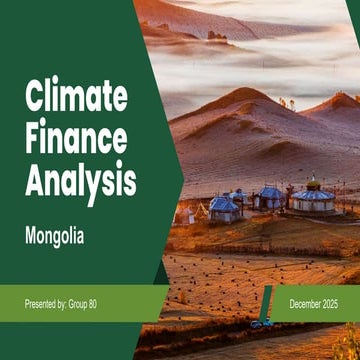Climate Finance Analysis Mongolia by GCH