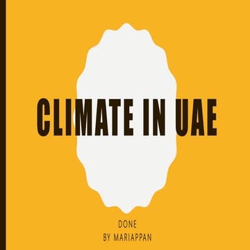 Climate in uae