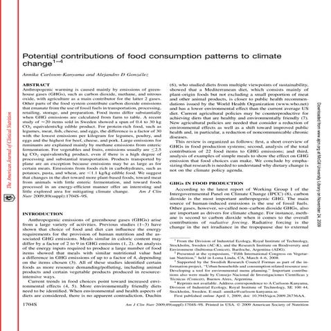 Health co benefits of climate change mitigation | PDF