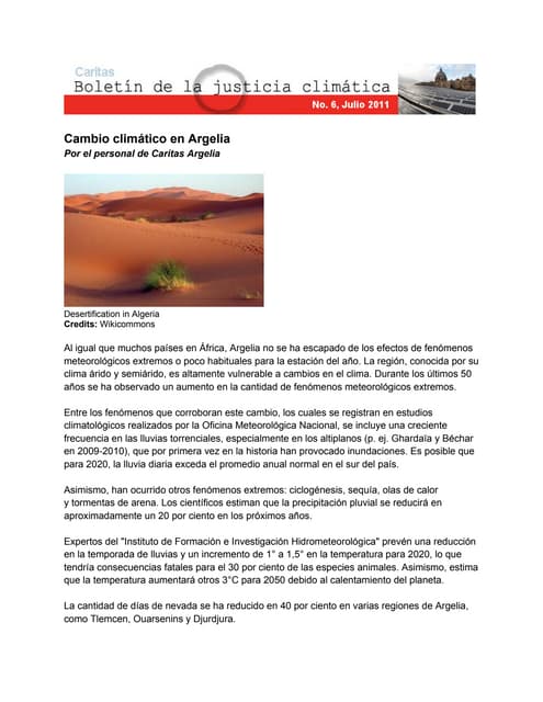 Boletín de la Justicia Climática No. 6