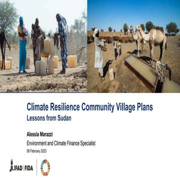 Climate Resilience Community Village Plans - Lessons from Sudan | PPTX