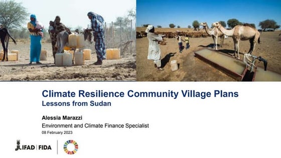 Climate Resilience Community Village Plans - Lessons from Sudan