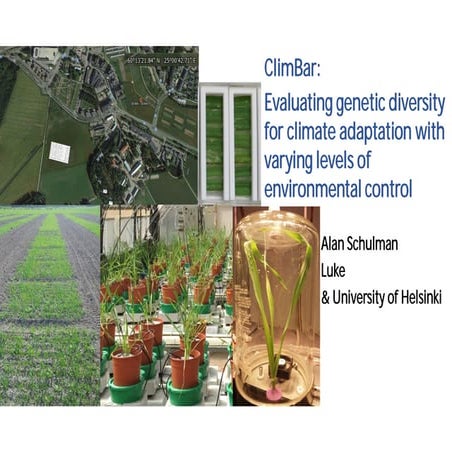 Climate resilient crop cultivars in the view point of physiology and genetics...