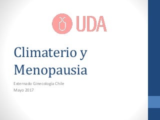 Climaterio y Menopausia