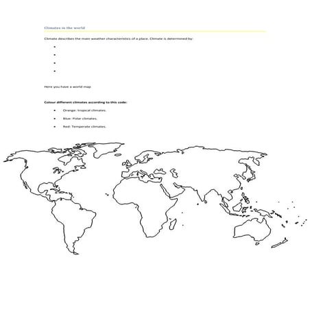 Climates in the world 