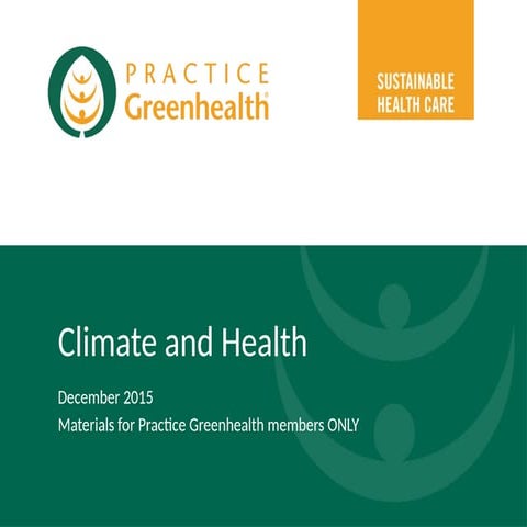Impact of climate change on human health presentation