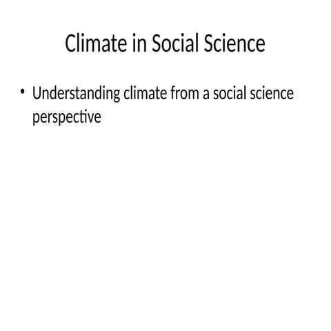 Understanding Climate Change Through a Social Science Lens: Impacts and ...
