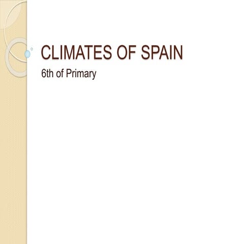 Climates of spain