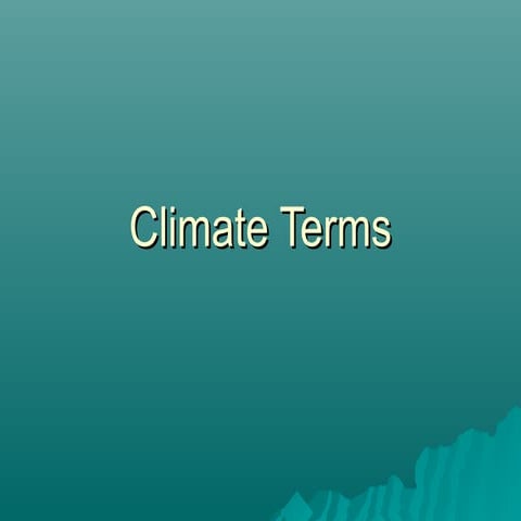 Climate (terms)