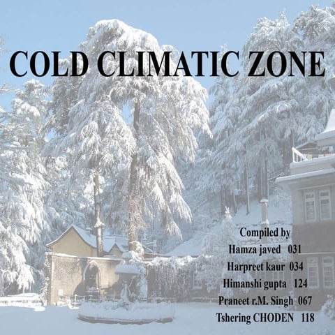 Climatology Cold Climate Zone