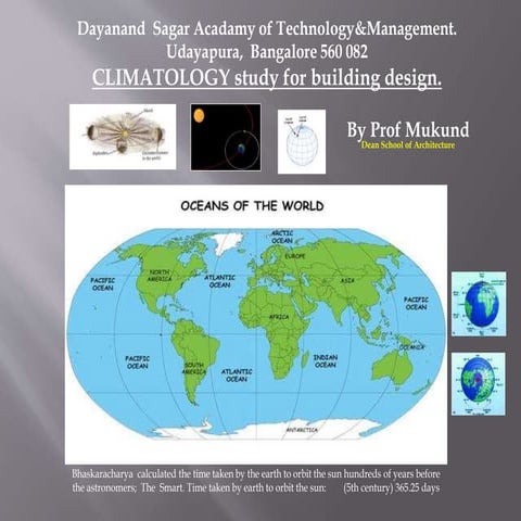 Climatology & Architecture