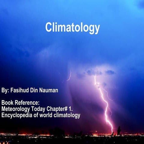 Climatology lecture 14 feb