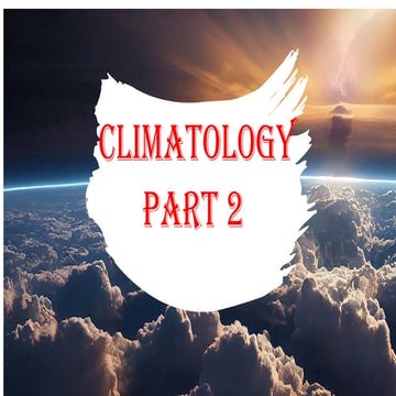 Development of climatology , Heat budget