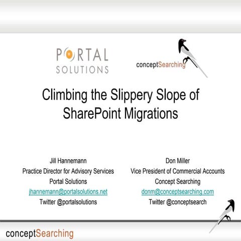 Climbing the Slippery Slope of SharePoint Migrations Webinar