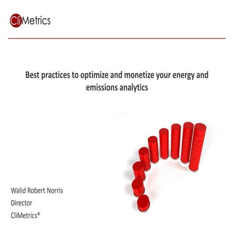 CliMetrics | Best Practices Webinar Jan 25, 2012
