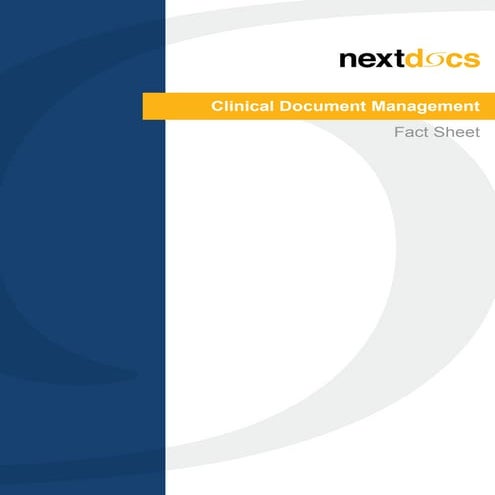 Clinical Document Management Factsheet
