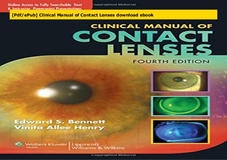 [Pdf/ePub] Clinical Manual of Contact Lenses download ebook