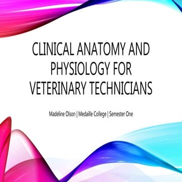 Clinical Anatomy and Physiology for Veterinary Science: Chapter One