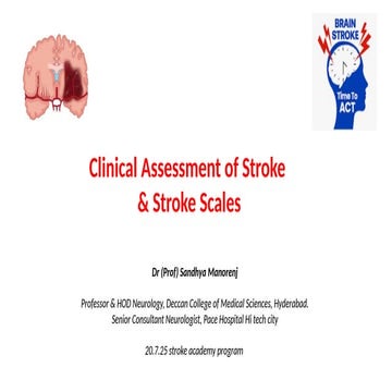 Clinical Assessment of stroke and stroke scale 20.7.25.pptx