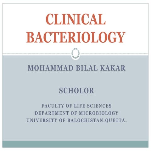 Clinical bacteriology, Clinical Microbiology, Microbiology, Laboratory saftey...