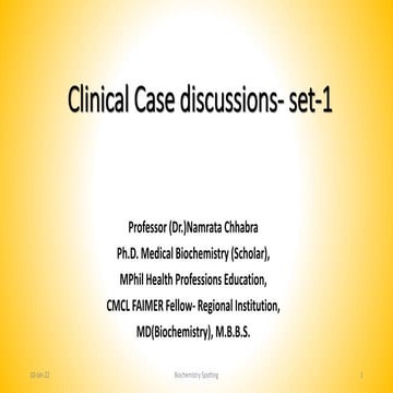 Clinical case discussions 