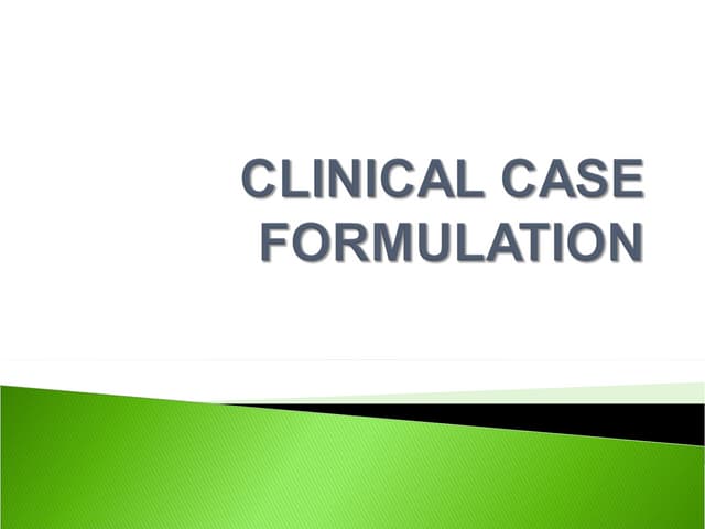 Stepps Case Conceptualization (10_12_15) | DOCX | Mental Health ...
