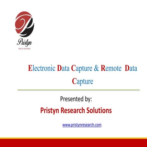 Clinical data management and software packages final edc and rdc