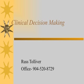 Clinical Decision Making
