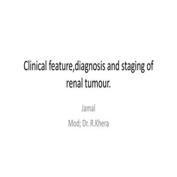 Clinical features of renal mass.pptx