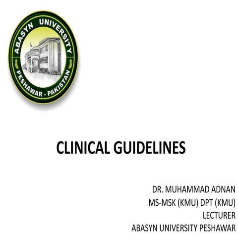 clinical guidelines.pptx