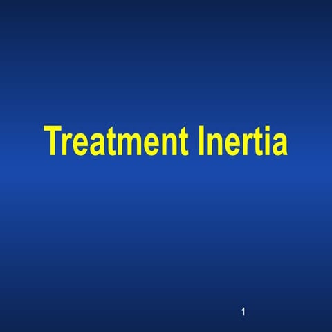 Diabetes Insulin Clinical Inertia | PPT