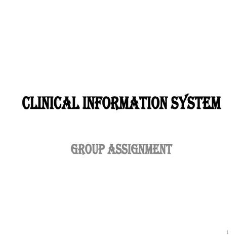 CLINICAL  INFORMATION systems free days.