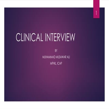 clinical assessment and diagnosis in clinical psy