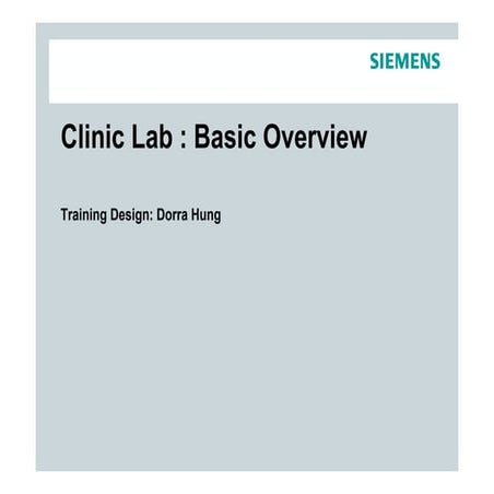 Clinical laboratory basic