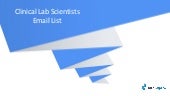 Clinical lab scientists email list