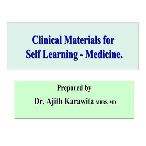 Clinical materials for medicine II
