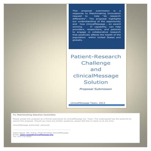 Clinical message overview  final