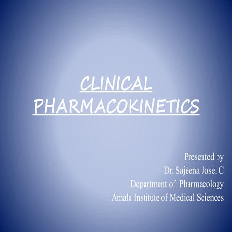Clinical pharmackokinetics