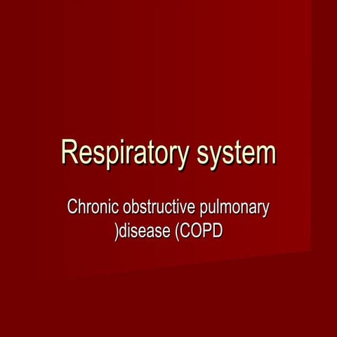 Clinical pharmacy COPD