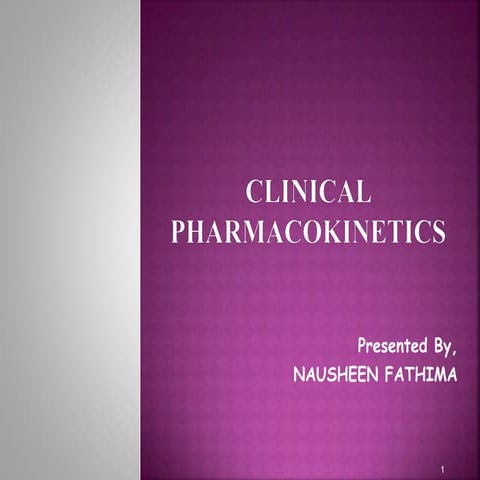 Clinical Pharmacokinetics