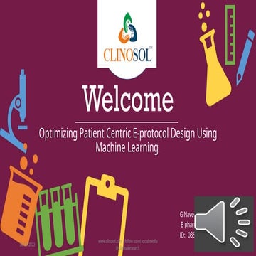 Optimizing Patient-Centric eProtocol Design using Machine Learning