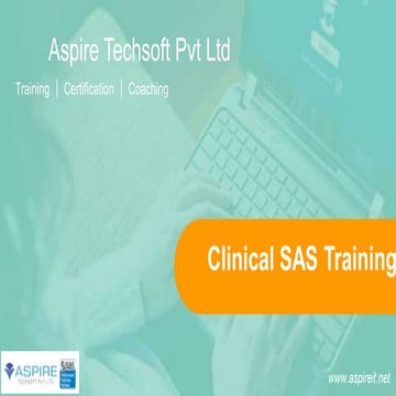Clinical SAS Training by Aspire Techsoft