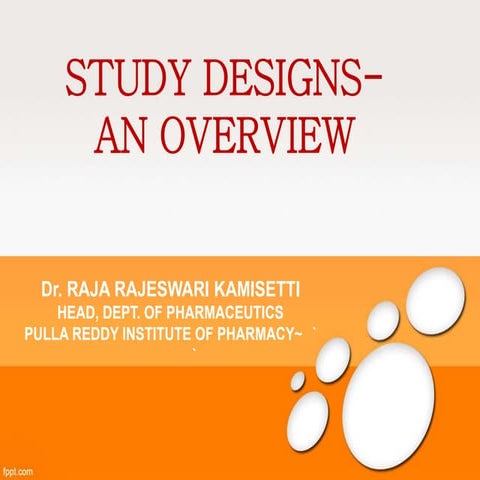 Clinical study designs
