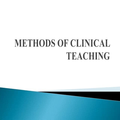 Clinical teaching method