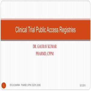 Clinical trial public access registries [recovered]