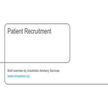 Clinical trial recruitment overview