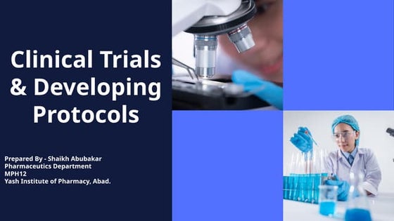 Clinical trial protocol development | PPT