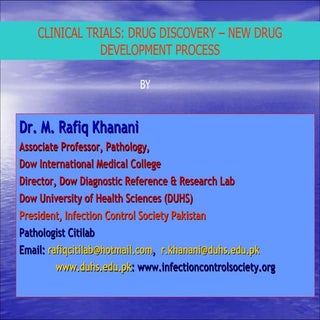 Clinical trials and drug discovery ...